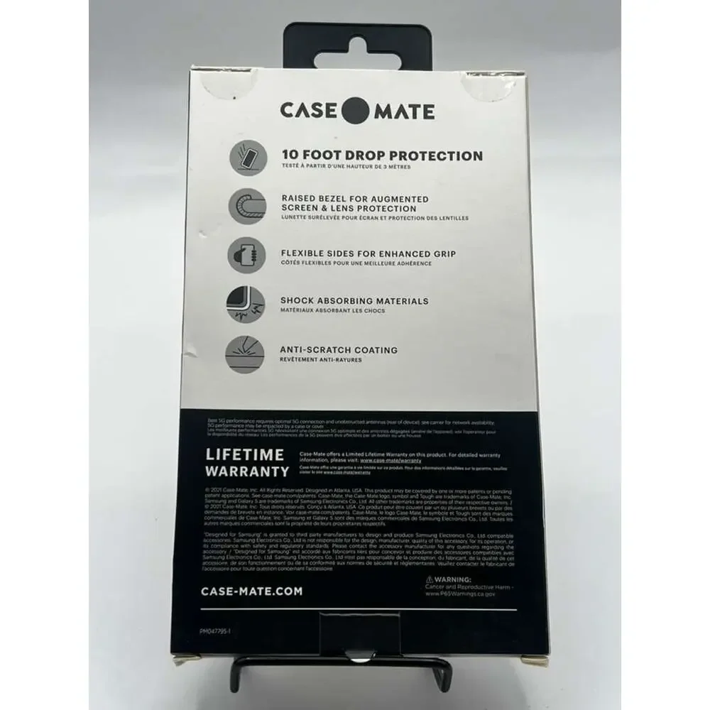 Case-Mate Tough Case for Samsung Galaxy S22 Ultra Shock Absorbing Durable Grip